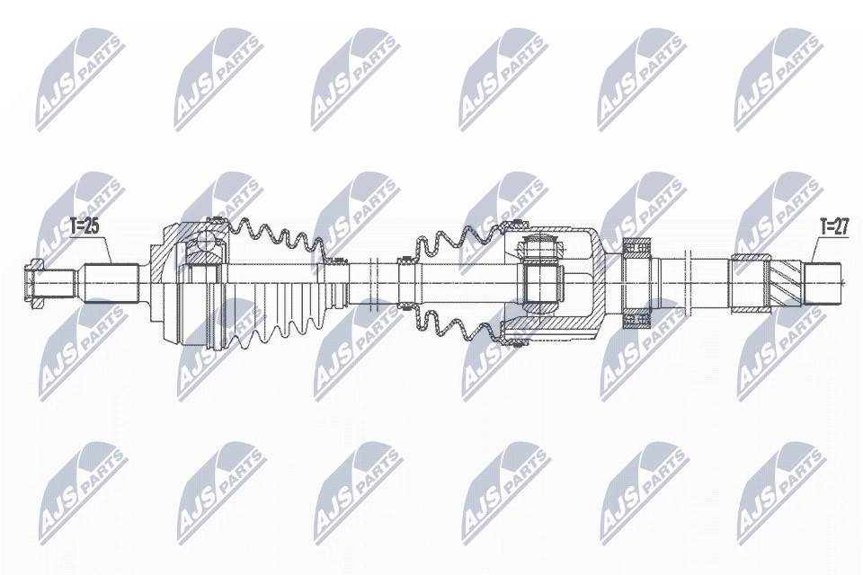 N.T.Y. NPW-RE-167.NTY Drive Shaft for RENAULT