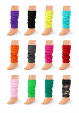 Children's Kids Leg Warmers Brightly Coloured Dance Wear Costume School Ballet
