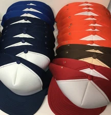 Vintage San Sun Snap Back Foam Trucker Hat with Blank Front NOS - Various Colors