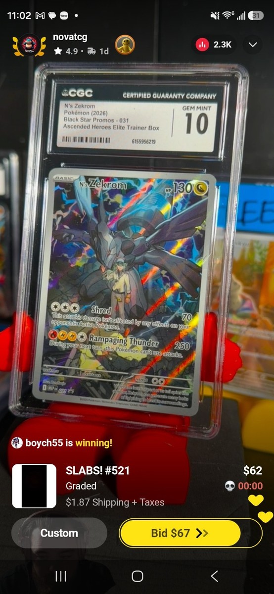 N's Zekrom - 031 (Pokemon Center Exclusive) 031 Me: Mega Evolution