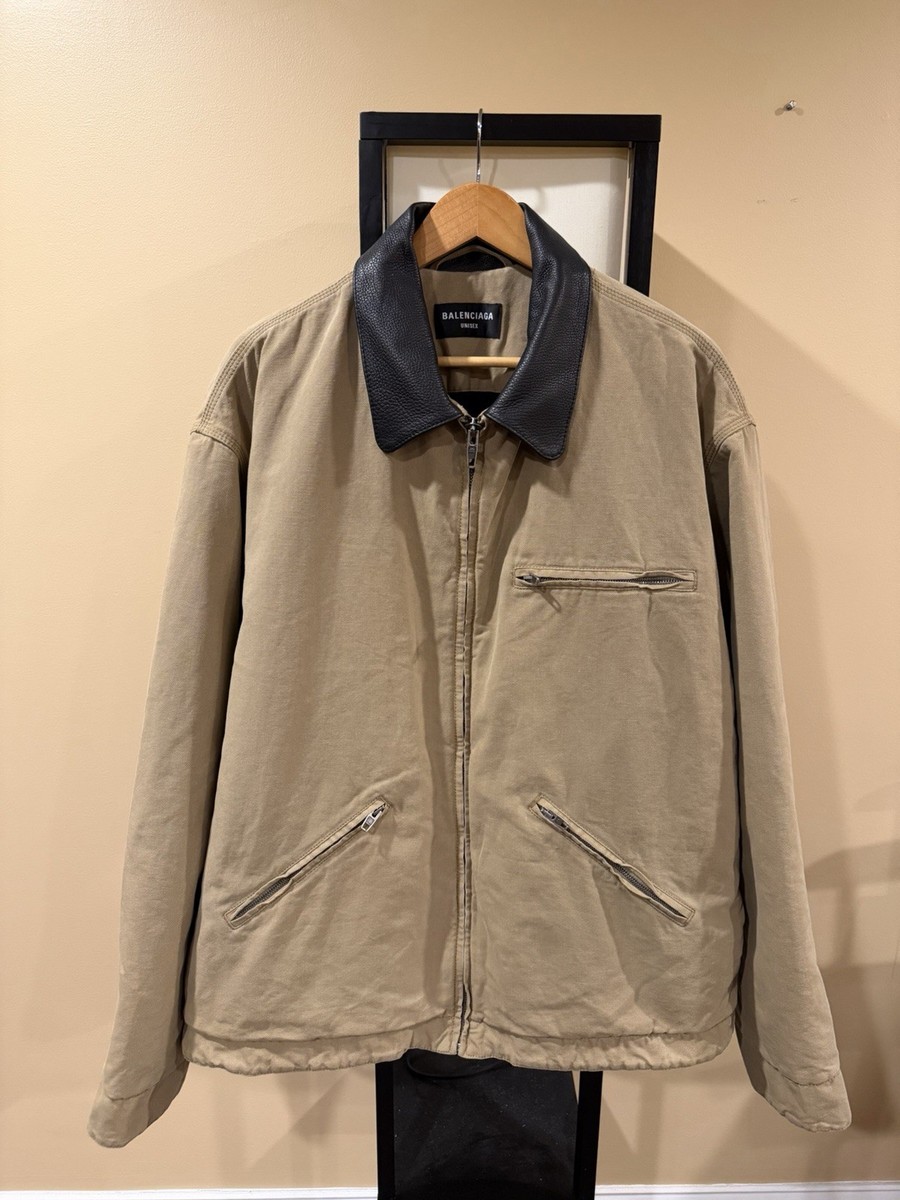 Balenciaga FW21 Demna Canvas Oversized Worker Jacket | eBay