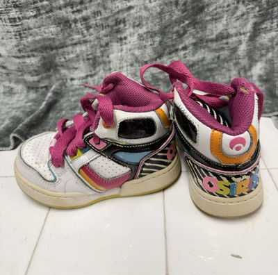 Osiris Unisex Kids Low Top Lace-Up Sneakers White/Pink Multicolor US 5