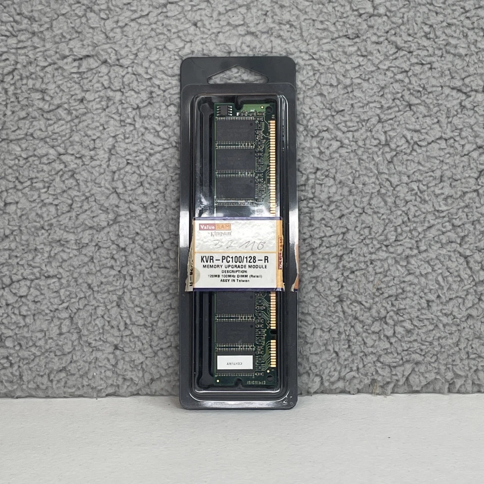 Vintage Kingston KVR-PC100/128-R 256MB SDRAM 168-Pin DIMM Siemens Chips MEM2000  - Image 2 of 4