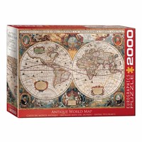 Eurographics Puzzle Antike Weltkarte, 2000 Teile, 67.6 X 96.8 Cm, 8220-1997