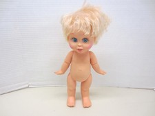 "Muñeca vintage 1990 Galoob Baby Face SO INOCENTE CYNTHIA 14"" rubia ojos azules"