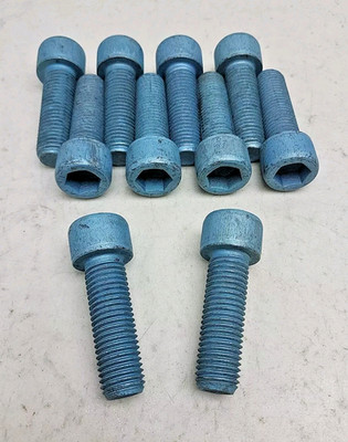 10 Pack Metric Blue M16-2.00 x 50mm Socket Head Cap Screw Blue Phosphate Bolt