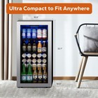 Ca'Lefort Beverage Cooler Refrigerator LED Light Display 100 Cans Mini Fridge — photo 3