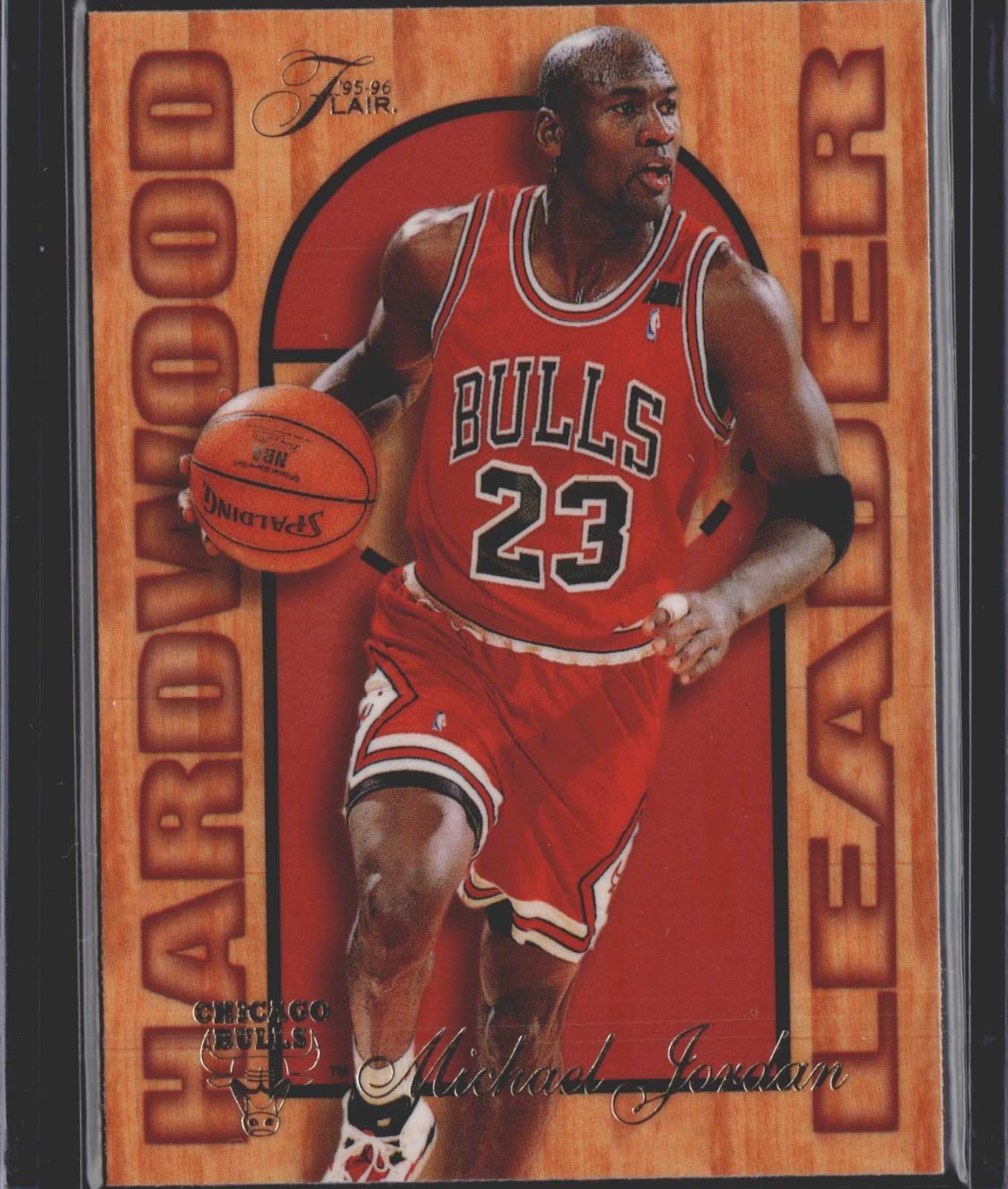 1995-96 Fleer - Flair Hardwood Leader Michael Jordan #4