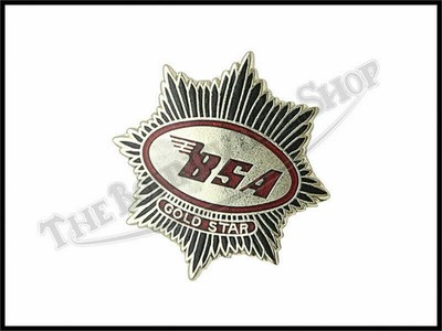 BSA GOLD STAR GOLDSTAR LOGO ENAMEL BADGE PIN TIE TAC DBD34 PN# TBS-BADGE08