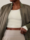 Athleta  Venice High Rise Wide Leg Cargo Pant, Feather Beige Sz LARGE PETITE — photo 7