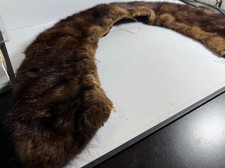 Vintage Woman's Mink Fur Collar Coat Accessory Fashion