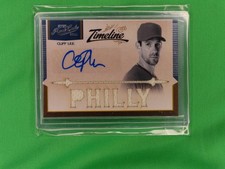 2011 Playoff Prime Cuts Cliff Lee Phillies Auto Jersey GU 10/10