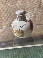 Silber HM Top Wedgwood Blush Ivory um 1885 Parfum Flakon Punzen gerieben