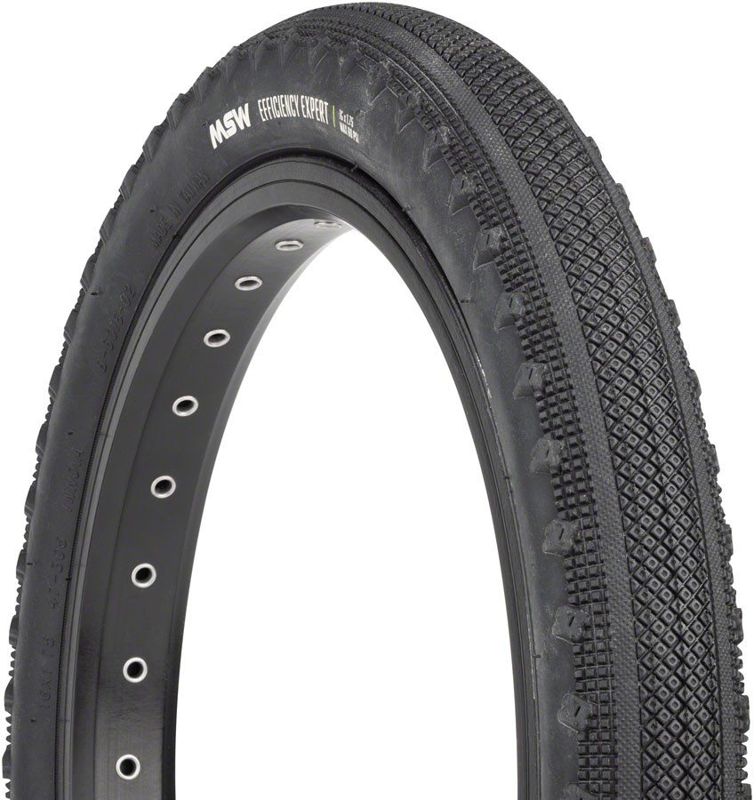 MSW Efficiency Expert 16x175 Tire - 33 TPI Black Rigid Wire Bead Hybrid 6090₽