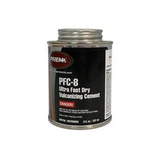 Prema Pfc-8 Ultra Fast Dry Vulcanizing Cement 8oz. Can