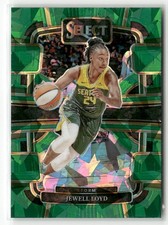 2024 Panini Select WNBA #6 Jewell Loyd Prizms Green Ice