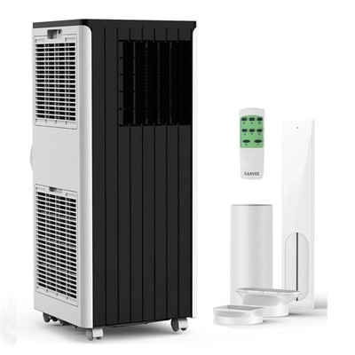 Black Portable Air Conditioner 8,000BTU 3 In 1 Cooling Dehumidify Fan Garvee