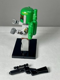 Custom LEGO Star Wars Boba Fett Cloud City 10123 Minifigure w/ Carbon Rifle New
