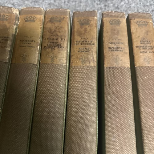 Works of Jules Verne Complete 9 Vol Vincent Parke Ltd Edition D'Amiens - Picture 4 of 10