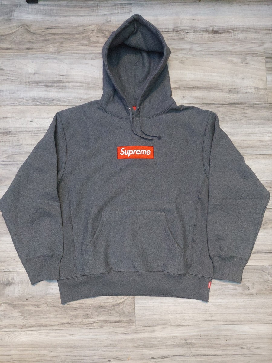 Supreme Hoodie Box Logo Charcoal (FW21) - Size M | eBay