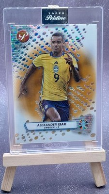 Alexander Isak Sweden Topps Pristine Euro 2024 Gold /50 Pristine Parallel