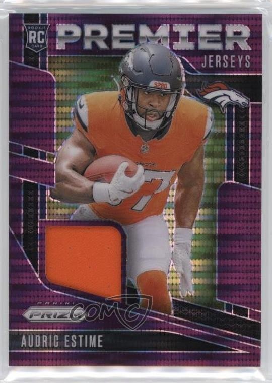 2024 Panini Prizm Premier Jerseys Purple Pulsar Audric Estime Rookie RC 0jm6