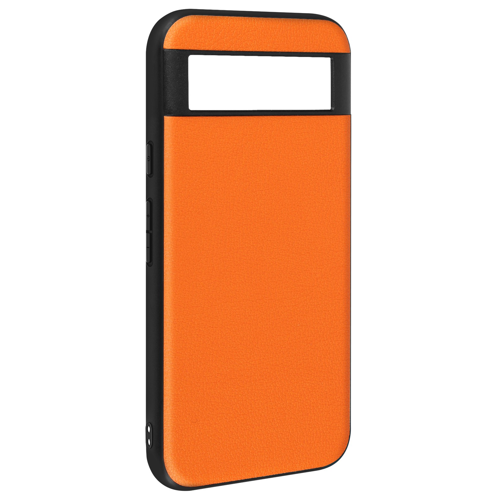 Coque Pixel 8A aspect cuir orange premium protection bi-matière Avizar