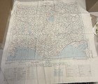 Vintage Escape Silk Map Ankara/Sinop Turkey 1951