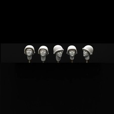 1/35 WW2 US M1 Elmetto Facce Teste RESINA FIGURE MODEL KIT Non Assemblato Non Verniciato