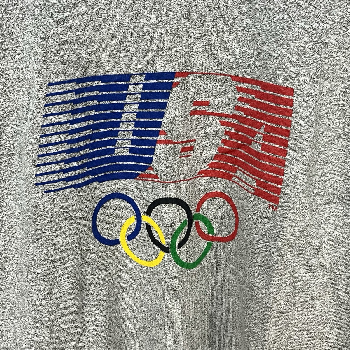 VINTAGE 80S NOS LEVIS 1984 OLYMPICS RINGER T SHIRT SIZE S/M USA