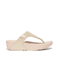 Image of Fitflop Lulu Coated Canvas Toe-Post Ladies Sandals