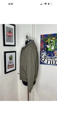 Lot Of 3 LL bean Jacket Men Small Bomber Green/Blue/Navy Blue Full Zip Fleece .! image 4
