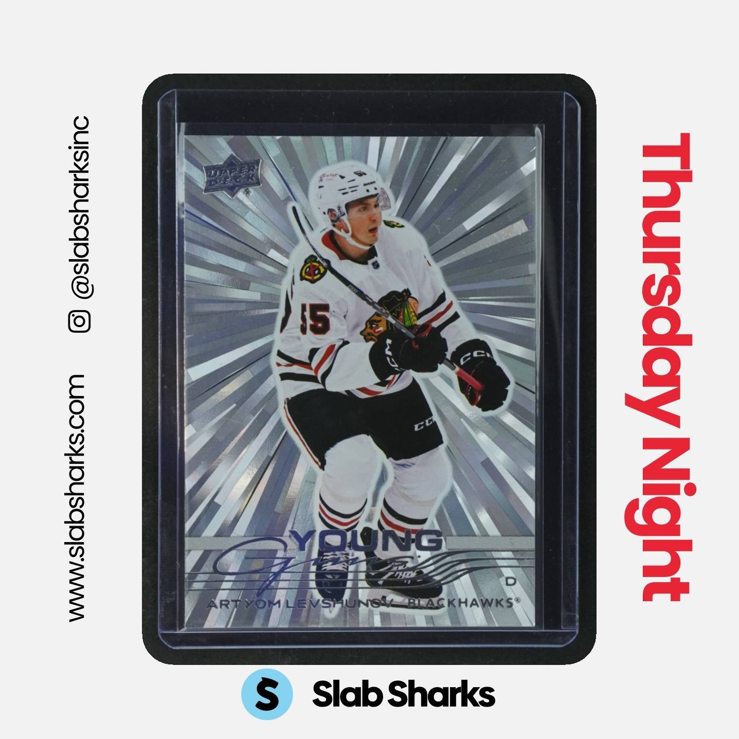 2025 UPPER DECK SERIES 1 #201 ARTYOM LEVSHUNOV OUTBURST SILVER YOUNG GUNS RC