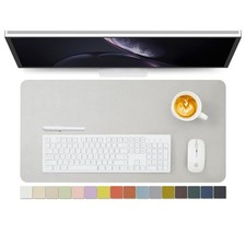 Leather Desk Mat - Non-Slip PU Desk Pad for Office and Home - Desk Organizati...