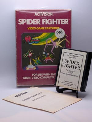 Spider Fighter - Atari 2600 White Label Rare CIB Boxed Manual Activision PAL