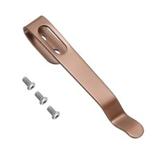 Deep Carry Pocket Clip 2.01"(51mm) Knife Pocket Back Clip with Screws Rose Gold