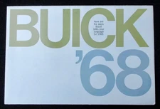 1968 Buick Skylark Wildcat Riviera brochure English 31x20cm 16S 879 brochure