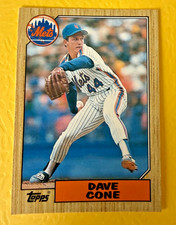 1987 Topps Traded David Cone Tiffany #24T Rookie Card. rookie card picture