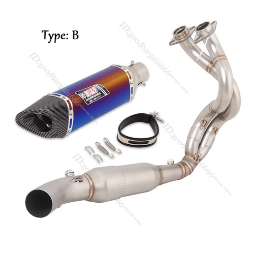 Ninja 650 2023-2025 for Kawasaki Z650 Full Exhaust System Link Pipe Muffler Tips - Picture 7 of 21