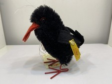Steiff Animal Soft Toy 033124 Raven Hucky 12cm. Excellent Condition