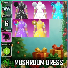 World Zero WZ - 6 PACK - MUSHROOM DRESS - XMAS PACK BONUS: PUMPKIN CARRIAGE