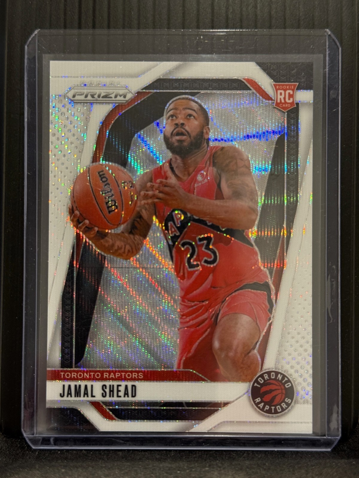 Jamal Shead 2024-25 Panini Prizm Rookie #241 White Wave Prizm RC SP 28/38