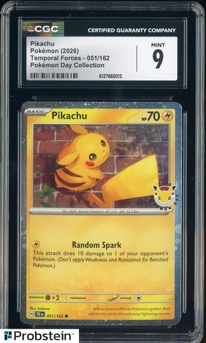 2026 Pokemon TEF EN Pokemon Day Collection #051 Pikachu CGC 9 MINT