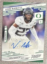2022 Prestige VERONE McKINLEY III #PX-VMC Rookie AUTO - OREGON FOOTBALL CARD