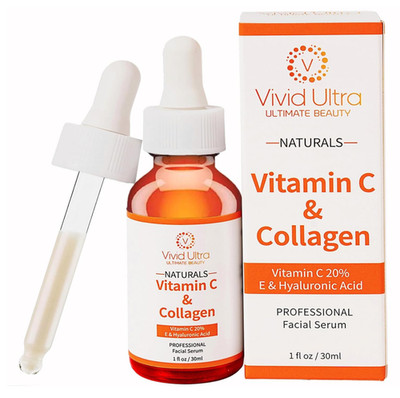 Vivid Ultra Vitamin C Serum for Face   Anti-Aging Serum with Hyaluronic Acid,...