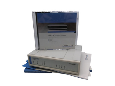 LANCOM 800+ ISDN Router mit 4-Port Switch + 3 Handbücher & CD
