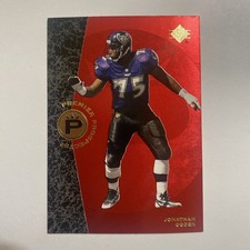 1996 SP Premier Prospects Jonathan Ogden #4 RC Rookie Football Card NM. rookie card picture
