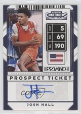 2020 Panini Contenders Draft Picks Sticker Prospect Ticket Josh Hall Auto 0xq8