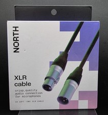 North XLR Cable 10ft / 3m Crisp Quality Audio Connection For Microphones With D