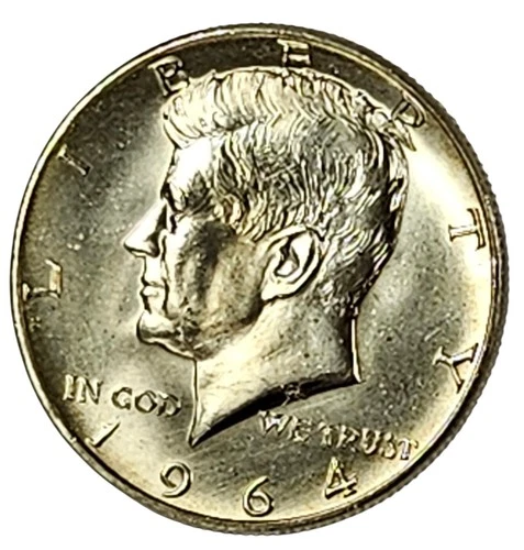UNC 1964-D 90% Silver U.S. Kennedy Half Dollar